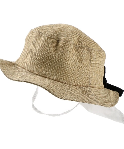 BRANSHES（ブランシェス）の「バックリボンハット（ハット・キッズ・ブラウン/ベージュ・54cm/56cm/50cm/52cm）」の22枚目の写真