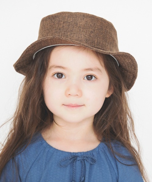 BRANSHES（ブランシェス）の「バックリボンハット（ハット・キッズ・ブラウン/ベージュ・54cm/56cm/50cm/52cm）」の2枚目の写真
