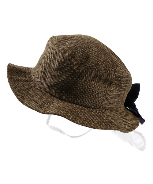 BRANSHES（ブランシェス）の「バックリボンハット（ハット・キッズ・ブラウン/ベージュ・54cm/56cm/50cm/52cm）」の11枚目の写真