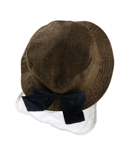 BRANSHES（ブランシェス）の「バックリボンハット（ハット・キッズ・ブラウン/ベージュ・54cm/56cm/50cm/52cm）」の4枚目の写真