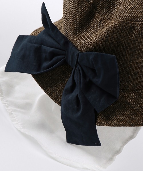 BRANSHES（ブランシェス）の「バックリボンハット（ハット・キッズ・ブラウン/ベージュ・54cm/56cm/50cm/52cm）」の16枚目の写真