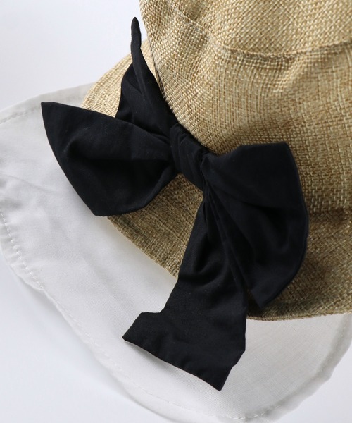 BRANSHES（ブランシェス）の「バックリボンハット（ハット・キッズ・ブラウン/ベージュ・54cm/56cm/50cm/52cm）」の12枚目の写真