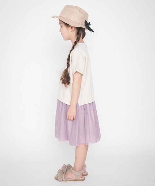 BRANSHES（ブランシェス）の「バックリボンハット（ハット・キッズ・ブラウン/ベージュ・54cm/56cm/50cm/52cm）」の5枚目の写真