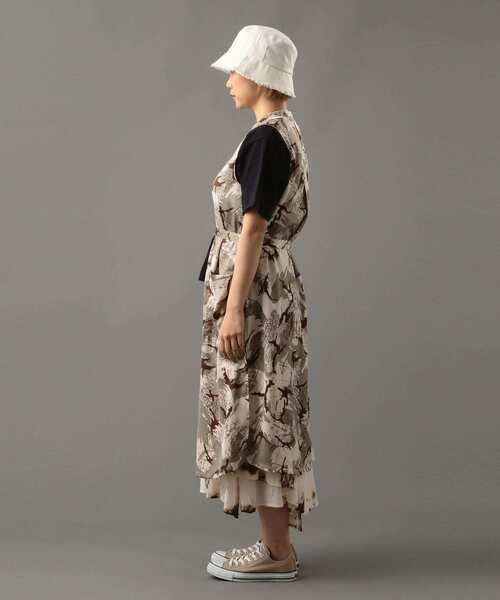 AVIREX（アヴィレックス）の「マリンチャート カモ ノーカラーシャツワンピース/ MARINE CHART CAMO NO-COLLAR SHIRT ONEPIECE（シャツワンピース・レディース・ベージュ/グレー・FREE）」の16枚目の写真