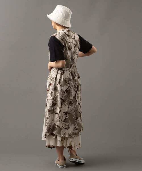 AVIREX（アヴィレックス）の「マリンチャート カモ ノーカラーシャツワンピース/ MARINE CHART CAMO NO-COLLAR SHIRT ONEPIECE（シャツワンピース・レディース・ベージュ/グレー・FREE）」の17枚目の写真