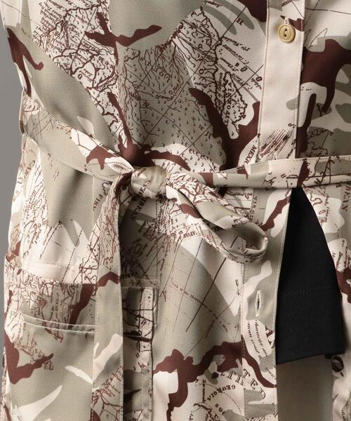 AVIREX（アヴィレックス）の「マリンチャート カモ ノーカラーシャツワンピース/ MARINE CHART CAMO NO-COLLAR SHIRT ONEPIECE（シャツワンピース・レディース・ベージュ/グレー・FREE）」の21枚目の写真