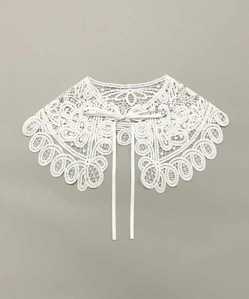 AS KNOW AS PINKY（アズノゥアズピンキー）の「付け襟がシアワセノ兆し（付け襟・レディース・オフホワイト・FREE）」の6枚目の写真