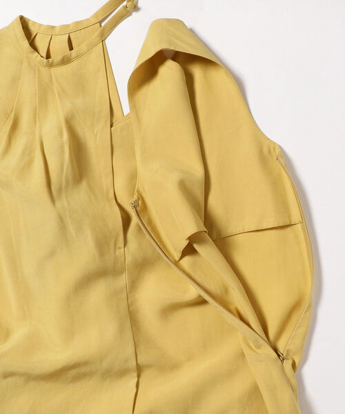 Ray BEAMS（レイビームス）の「Ray BEAMS / アシメ ネック ノースリーブ ワンピース（ワンピース・レディース・イエロー/ダークブラウン・ONE SIZE）」の15枚目の写真