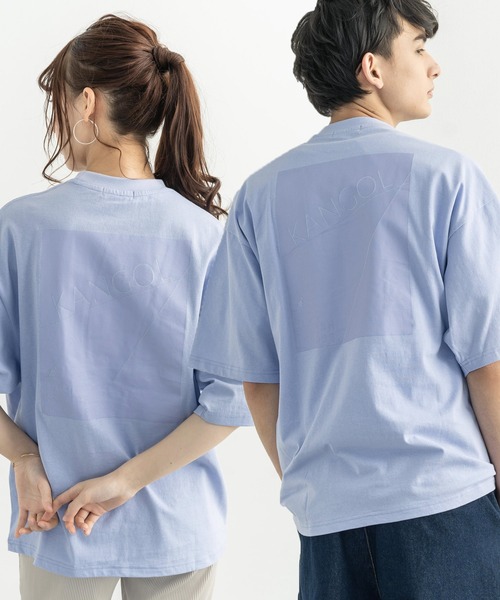 KANGOL（カンゴール）の「KANGOL カンゴール 別注 オーバーサイズ 半袖 グラフィックバックプリントT（Tシャツ/カットソー・メンズ・ブラック/ブラウン/グレイッシュベージュ/オフホワイト/ピンク/パープル/サックスブルー/グリーン・L/S/M/XL）」の7枚目の写真