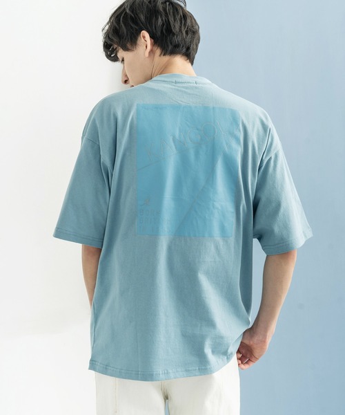 KANGOL（カンゴール）の「KANGOL カンゴール 別注 オーバーサイズ 半袖 グラフィックバックプリントT（Tシャツ/カットソー・メンズ・ブラック/ブラウン/グレイッシュベージュ/オフホワイト/ピンク/パープル/サックスブルー/グリーン・L/S/M/XL）」の21枚目の写真