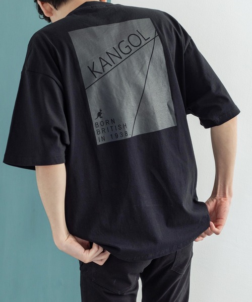 KANGOL（カンゴール）の「KANGOL カンゴール 別注 オーバーサイズ 半袖 グラフィックバックプリントT（Tシャツ/カットソー・メンズ・ブラック/ブラウン/グレイッシュベージュ/オフホワイト/ピンク/パープル/サックスブルー/グリーン・L/S/M/XL）」の13枚目の写真