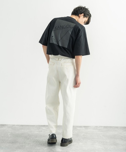 KANGOL（カンゴール）の「KANGOL カンゴール 別注 オーバーサイズ 半袖 グラフィックバックプリントT（Tシャツ/カットソー・メンズ・ブラック/ブラウン/グレイッシュベージュ/オフホワイト/ピンク/パープル/サックスブルー/グリーン・L/S/M/XL）」の14枚目の写真