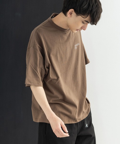 KANGOL（カンゴール）の「KANGOL カンゴール 別注 オーバーサイズ 半袖 グラフィックバックプリントT（Tシャツ/カットソー・メンズ・ブラック/ブラウン/グレイッシュベージュ/オフホワイト/ピンク/パープル/サックスブルー/グリーン・L/S/M/XL）」の15枚目の写真