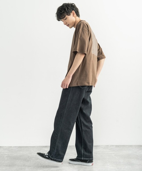 KANGOL（カンゴール）の「KANGOL カンゴール 別注 オーバーサイズ 半袖 グラフィックバックプリントT（Tシャツ/カットソー・メンズ・ブラック/ブラウン/グレイッシュベージュ/オフホワイト/ピンク/パープル/サックスブルー/グリーン・L/S/M/XL）」の16枚目の写真