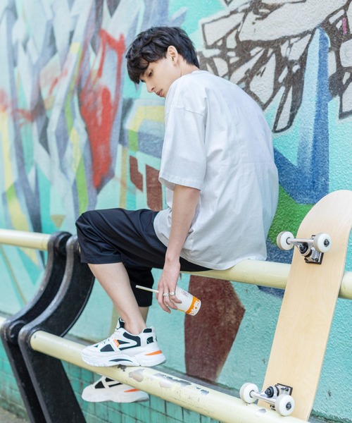 KANGOL（カンゴール）の「KANGOL カンゴール 別注 オーバーサイズ 半袖 グラフィックバックプリントT（Tシャツ/カットソー・メンズ・ブラック/ブラウン/グレイッシュベージュ/オフホワイト/ピンク/パープル/サックスブルー/グリーン・L/S/M/XL）」の11枚目の写真