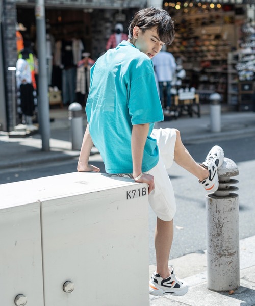 KANGOL（カンゴール）の「KANGOL カンゴール 別注 オーバーサイズ 半袖 グラフィックバックプリントT（Tシャツ/カットソー・メンズ・ブラック/ブラウン/グレイッシュベージュ/オフホワイト/ピンク/パープル/サックスブルー/グリーン・L/S/M/XL）」の19枚目の写真