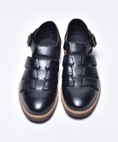 SVEC(シュベック)の「コンビネーション グルカサンダル(サンダル・メンズ・ブラック/ブラウン系その他/ホワイト系その他・41/43/45/40/44/42/39)」の4枚目の写真