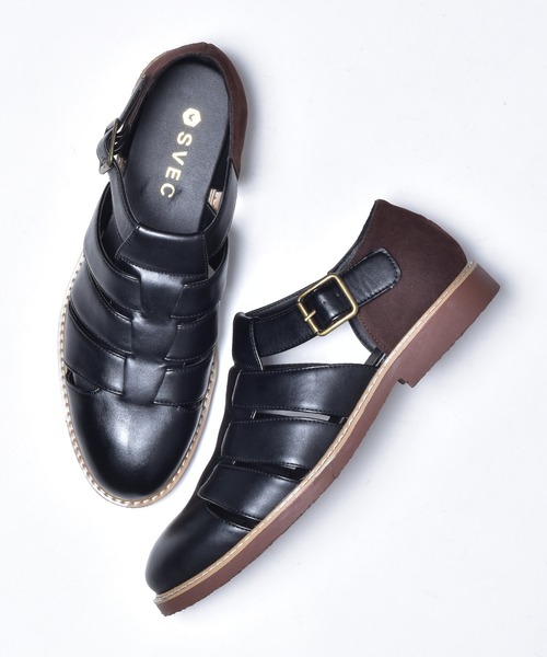 SVEC(シュベック)の「コンビネーション グルカサンダル(サンダル・メンズ・ブラック/ブラウン系その他/ホワイト系その他・41/43/45/40/44/42/39)」の9枚目の写真