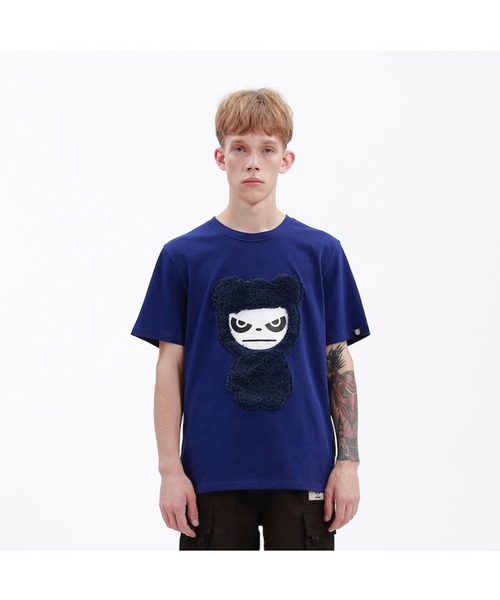 HIPANDA(ハイパンダ)の「HIPANDA ハイパンダ メンズ スノーパンダプリント 半袖Tシャツ(Tシャツ/カットソー・メンズ・レッド/ネイビー/ホワイト・LARGE/X-LARGE/XX-LARGE/MEDIUM/SMALL)」の7枚目の写真