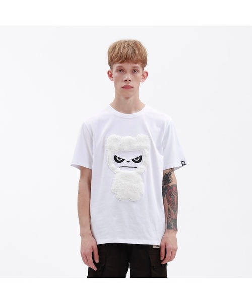 HIPANDA(ハイパンダ)の「HIPANDA ハイパンダ メンズ スノーパンダプリント 半袖Tシャツ(Tシャツ/カットソー・メンズ・レッド/ネイビー/ホワイト・LARGE/X-LARGE/XX-LARGE/MEDIUM/SMALL)」の9枚目の写真