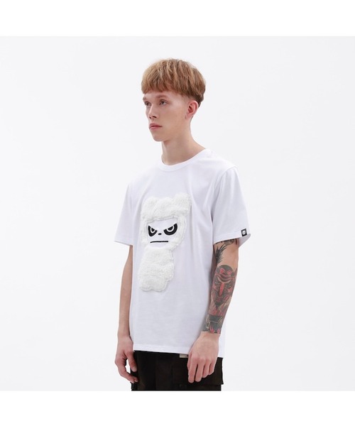 HIPANDA(ハイパンダ)の「HIPANDA ハイパンダ メンズ スノーパンダプリント 半袖Tシャツ(Tシャツ/カットソー・メンズ・レッド/ネイビー/ホワイト・LARGE/X-LARGE/XX-LARGE/MEDIUM/SMALL)」の10枚目の写真