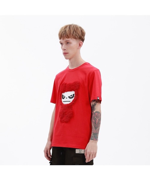 HIPANDA(ハイパンダ)の「HIPANDA ハイパンダ メンズ スノーパンダプリント 半袖Tシャツ(Tシャツ/カットソー・メンズ・レッド/ネイビー/ホワイト・LARGE/X-LARGE/XX-LARGE/MEDIUM/SMALL)」の12枚目の写真