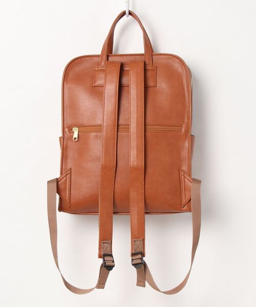 THE MORNING AFTER（ザ モーニング アフター）の「[ Legato Largo / レガートラルゴ ] スタンダードフェイクレザーリュック（バックパック/リュック・レディース・ブラック/キャメル/ミント/ライトグレー・ONE SIZE）」の8枚目の写真