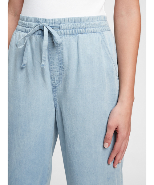 GAP（ギャップ）の「イージー ストレート プルオン パンツ（その他パンツ・レディース・ライトインディゴブルー・S/M/L/XL/XS/XXS）」の4枚目の写真