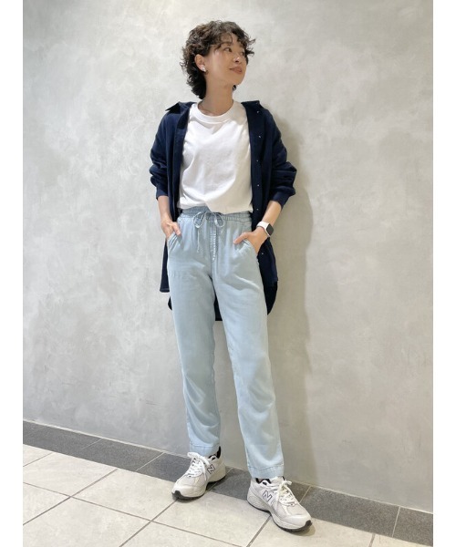 GAP（ギャップ）の「イージー ストレート プルオン パンツ（その他パンツ・レディース・ライトインディゴブルー・S/M/L/XL/XS/XXS）」の8枚目の写真