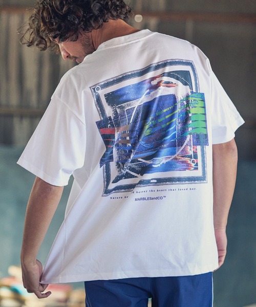 MARBLES（マーブルズ）の「mt7331-HQ TEE (Nature Never) Tシャツ（Tシャツ/カットソー・メンズ・ブラック/ホワイト・L/XL/S/M）」の2枚目の写真