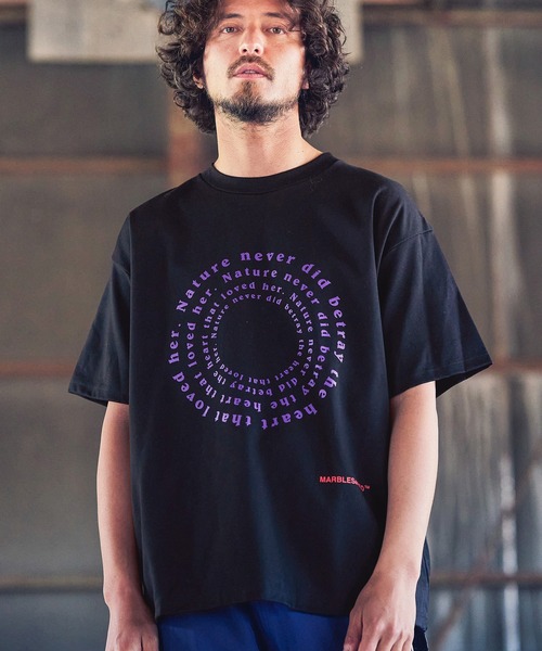 MARBLES（マーブルズ）の「mt7331-HQ TEE (Nature Never) Tシャツ（Tシャツ/カットソー・メンズ・ブラック/ホワイト・L/XL/S/M）」の5枚目の写真