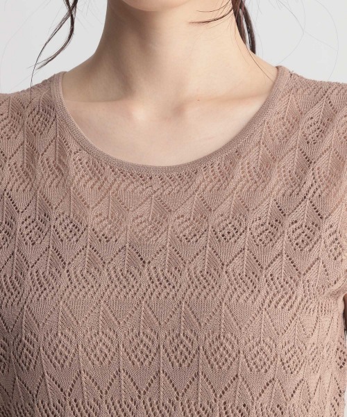 Andemiu(アンデミュウ)の「アミジキリカエニットノースリーブワンピース948815(ワンピース・レディース・ベージュ/ブラック/ブルー/ライトブルー・FREE)」の22枚目の写真