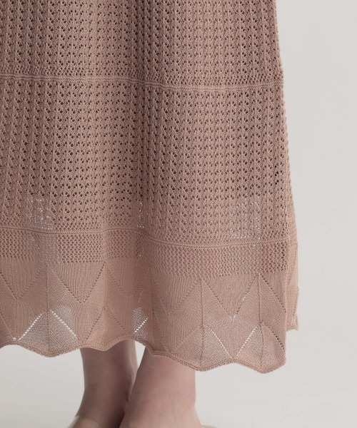 Andemiu(アンデミュウ)の「アミジキリカエニットノースリーブワンピース948815(ワンピース・レディース・ベージュ/ブラック/ブルー/ライトブルー・FREE)」の20枚目の写真