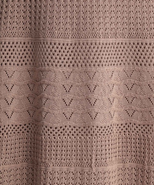 Andemiu(アンデミュウ)の「アミジキリカエニットノースリーブワンピース948815(ワンピース・レディース・ベージュ/ブラック/ブルー/ライトブルー・FREE)」の9枚目の写真