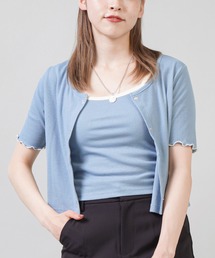 SPINNS | 【セットアイテム】キャミソール+5分袖メロウカーディガン(その他トップス)