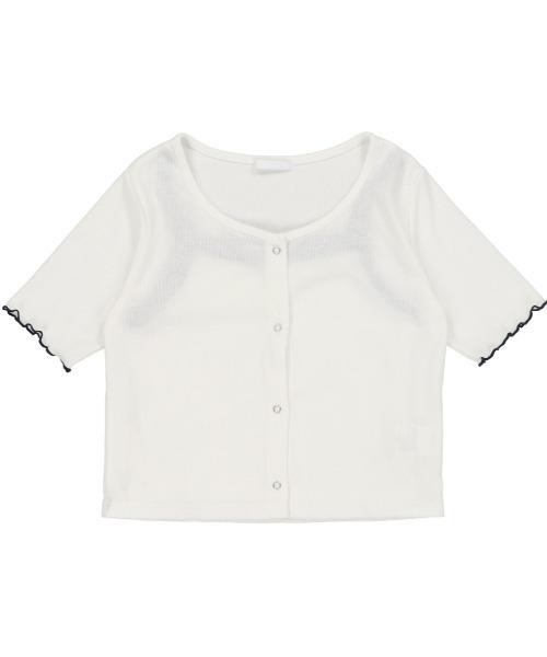 SPINNS(スピンズ)の「【セットアイテム】キャミソール+5分袖メロウカーディガン(その他トップス・レディース・ブラック/ホワイト/ブルー/イエロー・ONESIZE)」の12枚目の写真