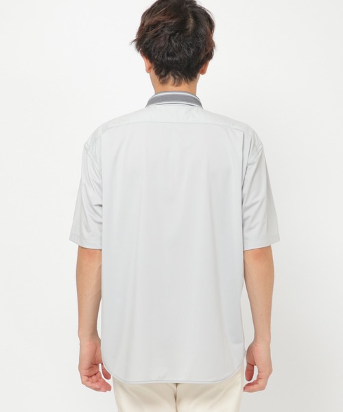IKKA LOUNGE（イッカラウンジ）の「ストライプトリコットシャツ（シャツ/ブラウス・メンズ・グレー/ベージュ・S/M/L/XL）」の4枚目の写真