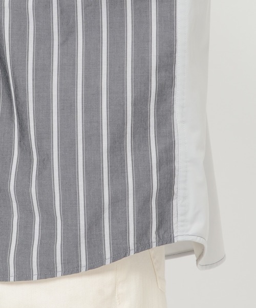 IKKA LOUNGE（イッカラウンジ）の「ストライプトリコットシャツ（シャツ/ブラウス・メンズ・グレー/ベージュ・S/M/L/XL）」の7枚目の写真