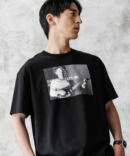 NANO universe（ナノユニバース）の「KENJI KUBO フォトTシャツ Robert（Tシャツ/カットソー・メンズ・ホワイト/ブラック・S/M/L）」の11枚目の写真