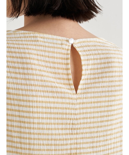 earth music&ecology（アースミュージックアンドエコロジー）の「ギンガムショートスリーブプルオーバー ＊（Tシャツ/カットソー・レディース・ブラック/レッド/イエロー・FREE）」の20枚目の写真