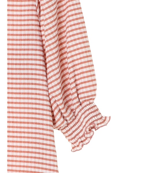 earth music&ecology（アースミュージックアンドエコロジー）の「ギンガムショートスリーブプルオーバー ＊（Tシャツ/カットソー・レディース・ブラック/レッド/イエロー・FREE）」の21枚目の写真