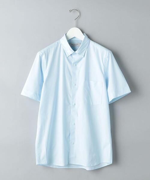 WORK TRIP OUTFITS GREEN LABEL RELAXING（ワークトリップアウトフィッツグリーンレーベル リラクシング）の「＜機能/イージーアイロン・吸水速乾・ストレッチ＞WTO ラッカン ユーティリティーボタンダウンシャツ（ビジネスシャツ・メンズ・ホワイト/ライトブルー・SMALL/X-LARGE/MEDIUM/LARGE）」の12枚目の写真