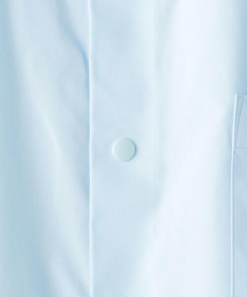 WORK TRIP OUTFITS GREEN LABEL RELAXING（ワークトリップアウトフィッツグリーンレーベル リラクシング）の「＜機能/イージーアイロン・吸水速乾・ストレッチ＞WTO ラッカン ユーティリティーボタンダウンシャツ（ビジネスシャツ・メンズ・ホワイト/ライトブルー・SMALL/X-LARGE/MEDIUM/LARGE）」の17枚目の写真