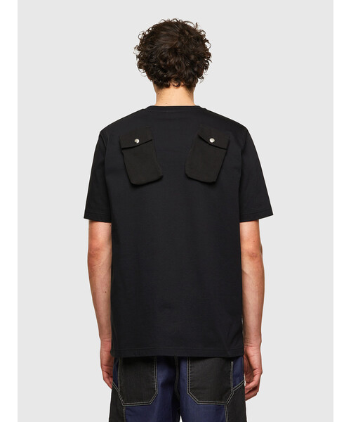 DIESEL（ディーゼル）の「メンズ Tシャツ バックポケット BCI サステナブル（Tシャツ/カットソー・メンズ・ブラック/ホワイト・SMALL/X-LARGE/MEDIUM/LARGE/X-SMALL/XX-LARGE）」の10枚目の写真
