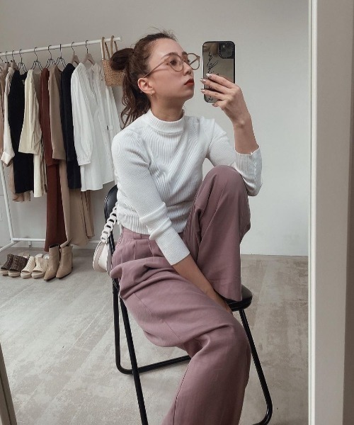 ACYM(アシーム)の「Relaxy color スラックス(スラックス・レディース・ベージュ/ピンク・FREE)」の17枚目の写真