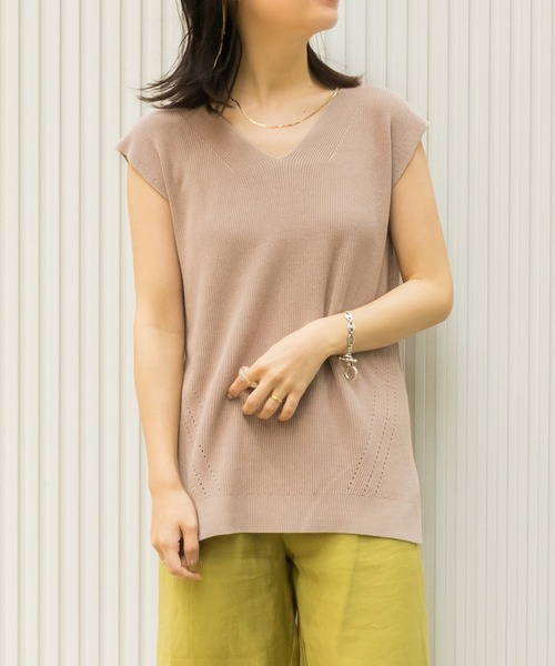 セール Vネックノースリーブニットプルオーバー ニット セーター Randa ランダ のファッション通販 Zozotown