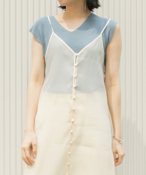 セール Vネックノースリーブニットプルオーバー ニット セーター Randa ランダ のファッション通販 Zozotown