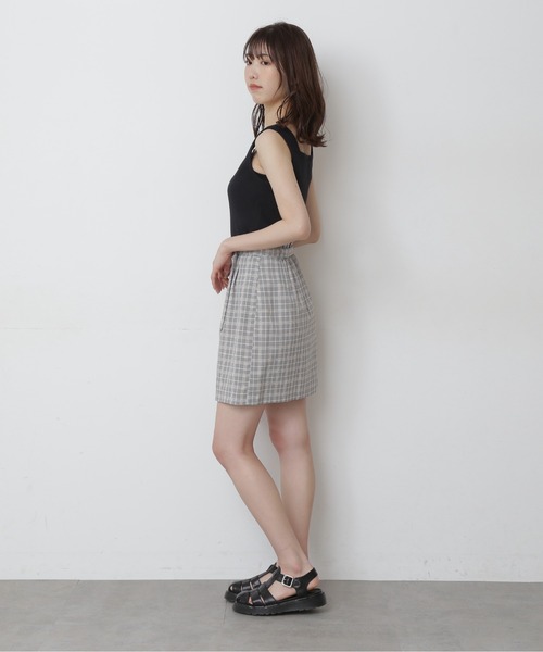 FREE'S MART（フリーズマート）の「【Sシリーズ対応】◆チェックベルト付きミニスカート（スカート・レディース・グレー系その他/ベージュ系その他/ブラウン系その他・SMALL/MEDIUM）」の7枚目の写真