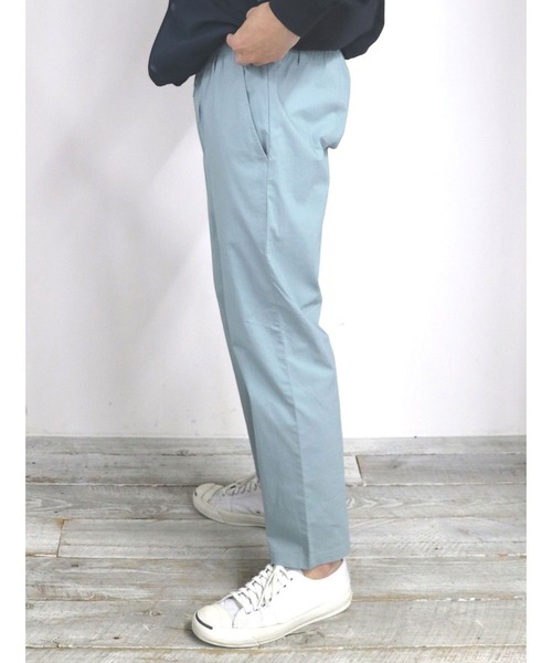 Grand PARK（グランドパーク）の「コットンストレッチイージーテーパードパンツ（その他パンツ・メンズ・ベージュ/ネイビー/サックスブルー・MEDIUM/LARGE/X-LARGE）」の13枚目の写真