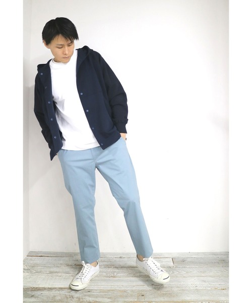 Grand PARK（グランドパーク）の「コットンストレッチイージーテーパードパンツ（その他パンツ・メンズ・ベージュ/ネイビー/サックスブルー・MEDIUM/LARGE/X-LARGE）」の20枚目の写真